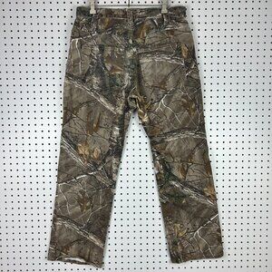 Realtree Camo Canvas Pants 32x30 Straight Leg Y2K Hunting Skater Camo Cotton Y2K